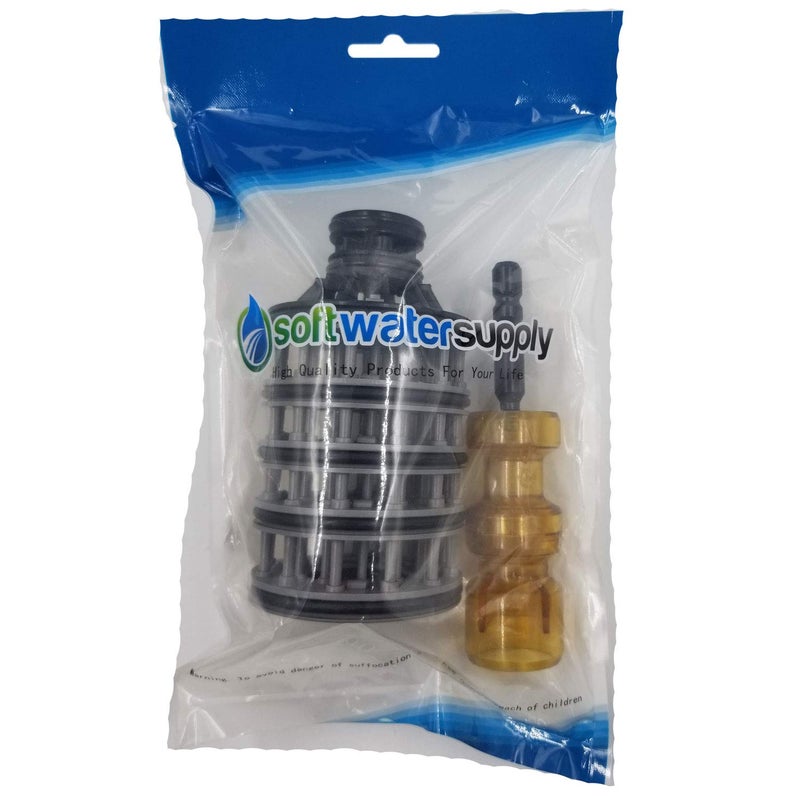 Soft Water Supply Clack WS1 Interior Parts Kit Bundle with Seal Pack, Piston and Brine Piston - OEM Clack Parts